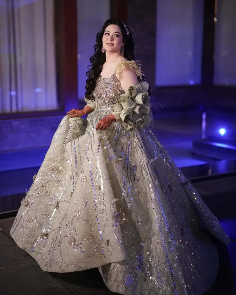 Engagement Gown and Makeup